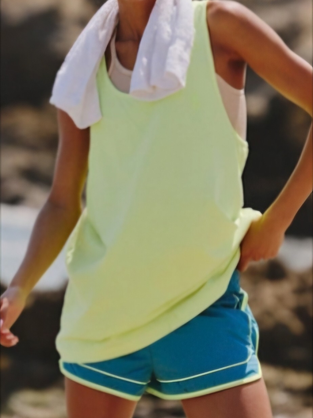 Free People Run Down Oversized Tank